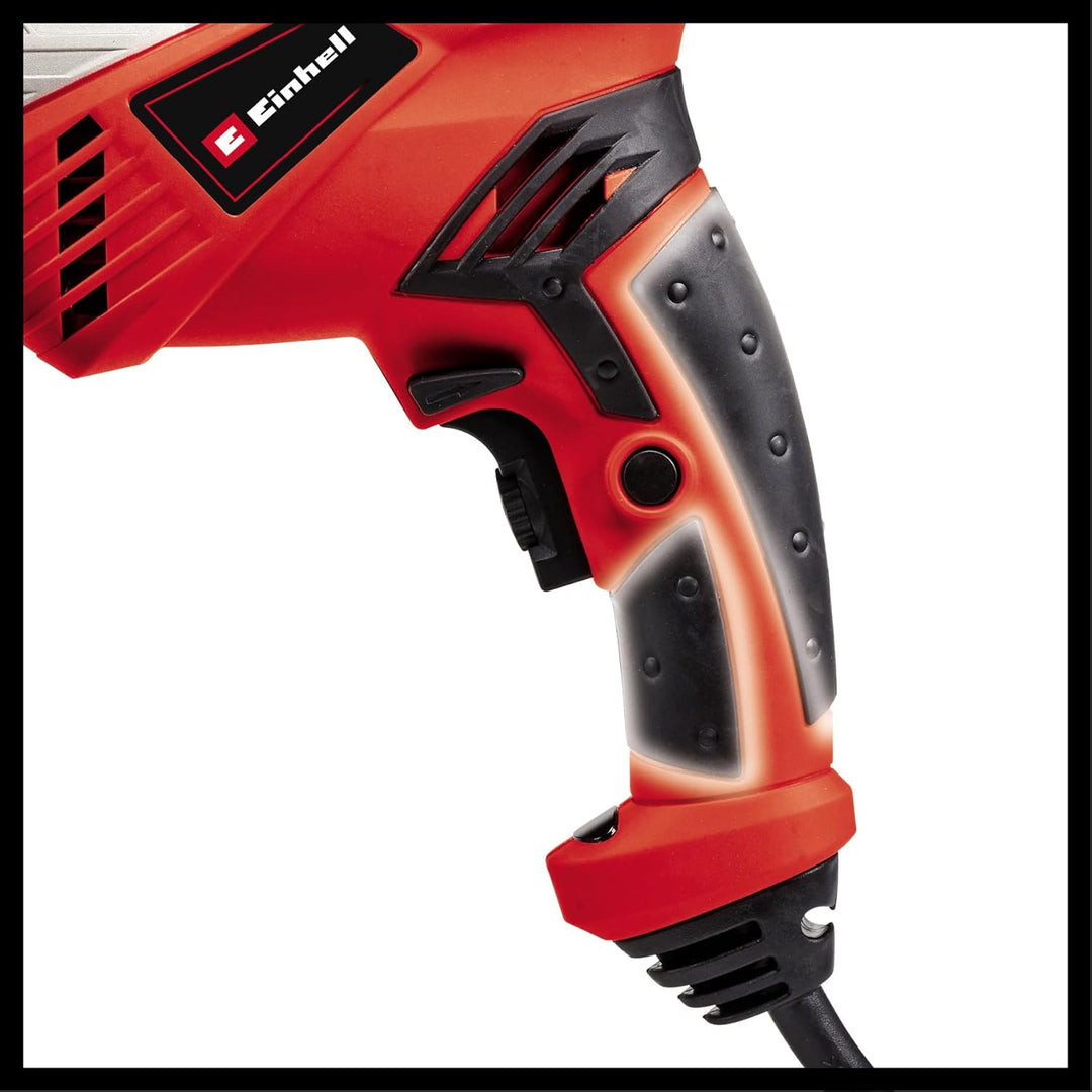 Einhell Schlagbohrmaschine TE-ID 650 E (650 Watt, Qualitätsbohrfutter aus Metall, Rechts-/Linkslauf,