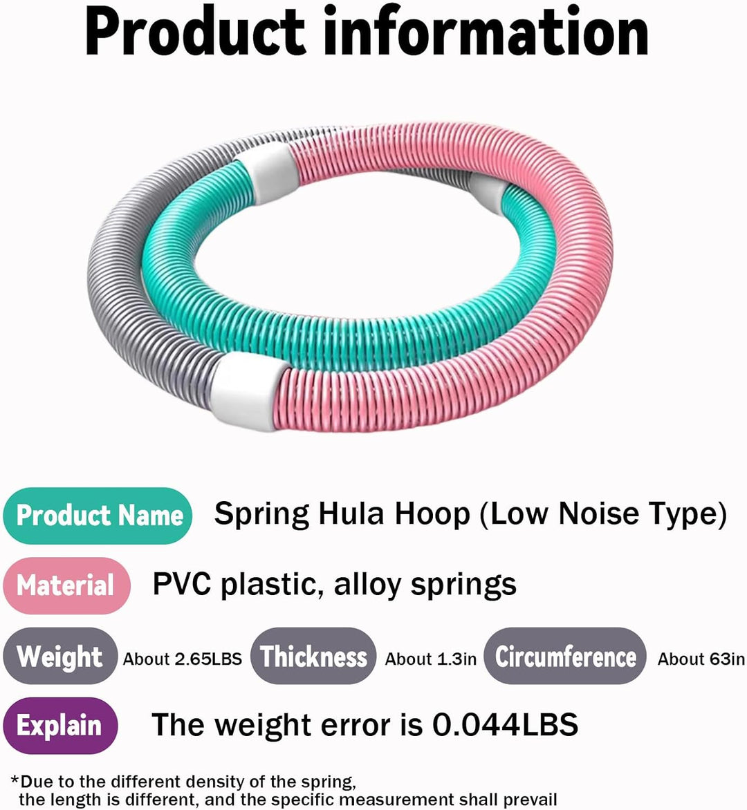 Hula Hoop Reifen Erwachsene,1,2 kg Fitness-Hula-Hoop-Reifen mit Gewicht,Klappbare Aufbewahrung, Weic