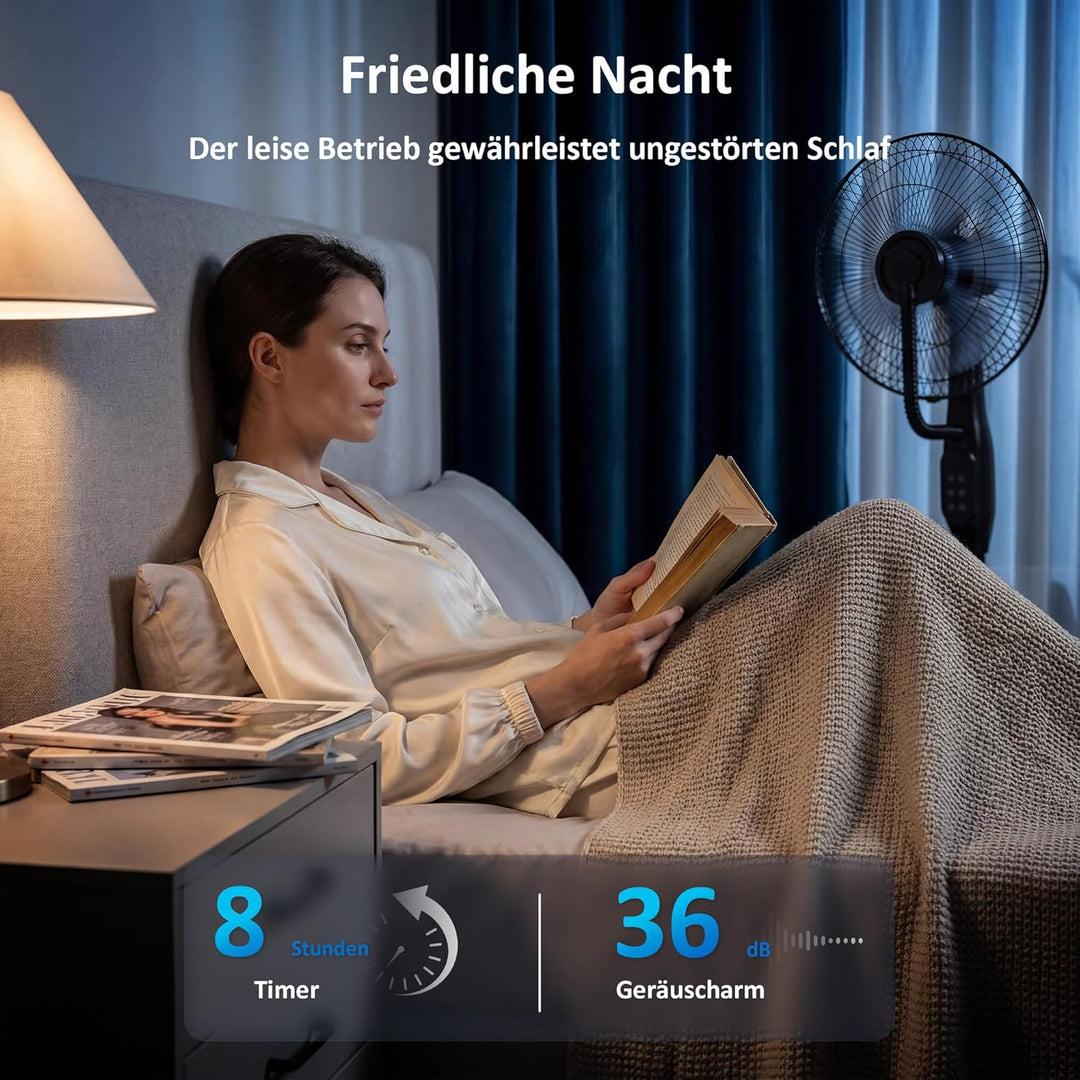 HOMCOM Ventilator mit Wasserkühlung, Luftbefeuchter leise, Neigbar Standventilator inkl. Sprühnebel,