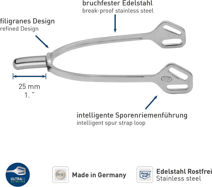SPRENGER Edelstahl ULTRA fit SLIMLINE Sporen rund