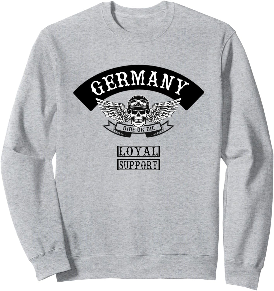 biker germany patch mc support crew motorcycle Sweatshirt