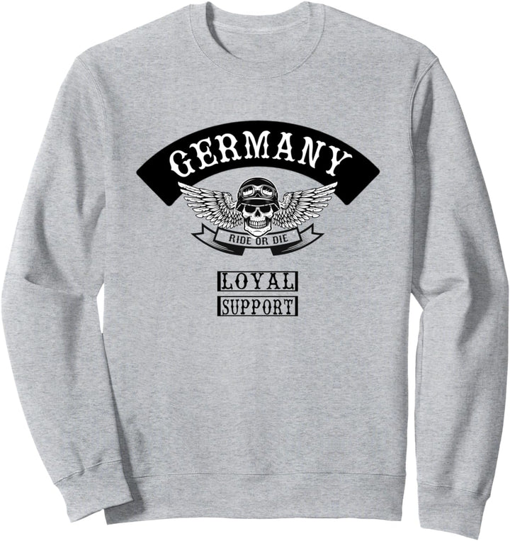 biker germany patch mc support crew motorcycle Sweatshirt