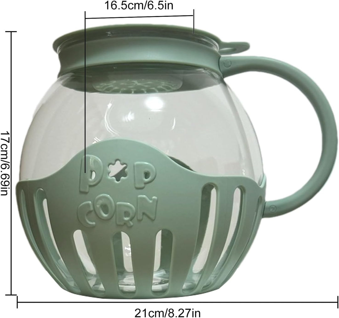 Generisch Mikrowelle Popcorn Popper, 2,25 QT, Multifunktional, Glas mit Deckel, Popcorn Maschine für