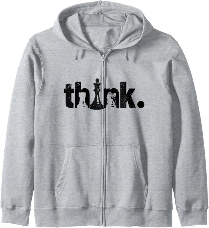 Schach Think Vintage Chess Master Club Schachspieler Kapuzenjacke