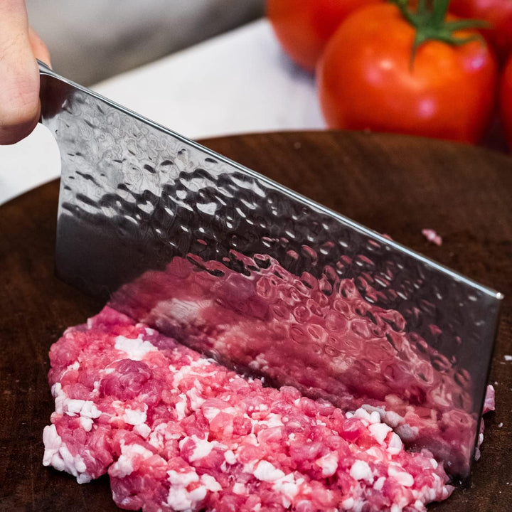 Souped Up Recipes 3er-Set Damaszener Küchenmesser (Kochmesser, Hackmesser, Schälmesser)
