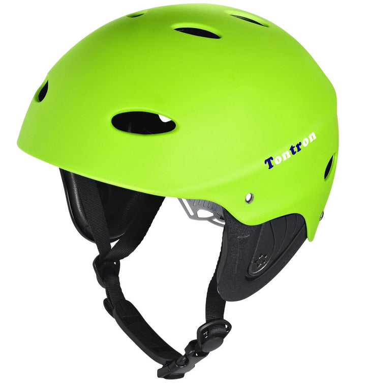 Tontron Wakeboard Kajak Kitesurf Wassersport Helm Grün M(53-59cm), Grün M(53-59cm)