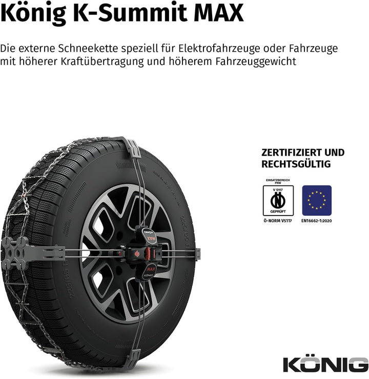 KÖNIG K-SUMMIT MAX K44 - Schneeketten, K44