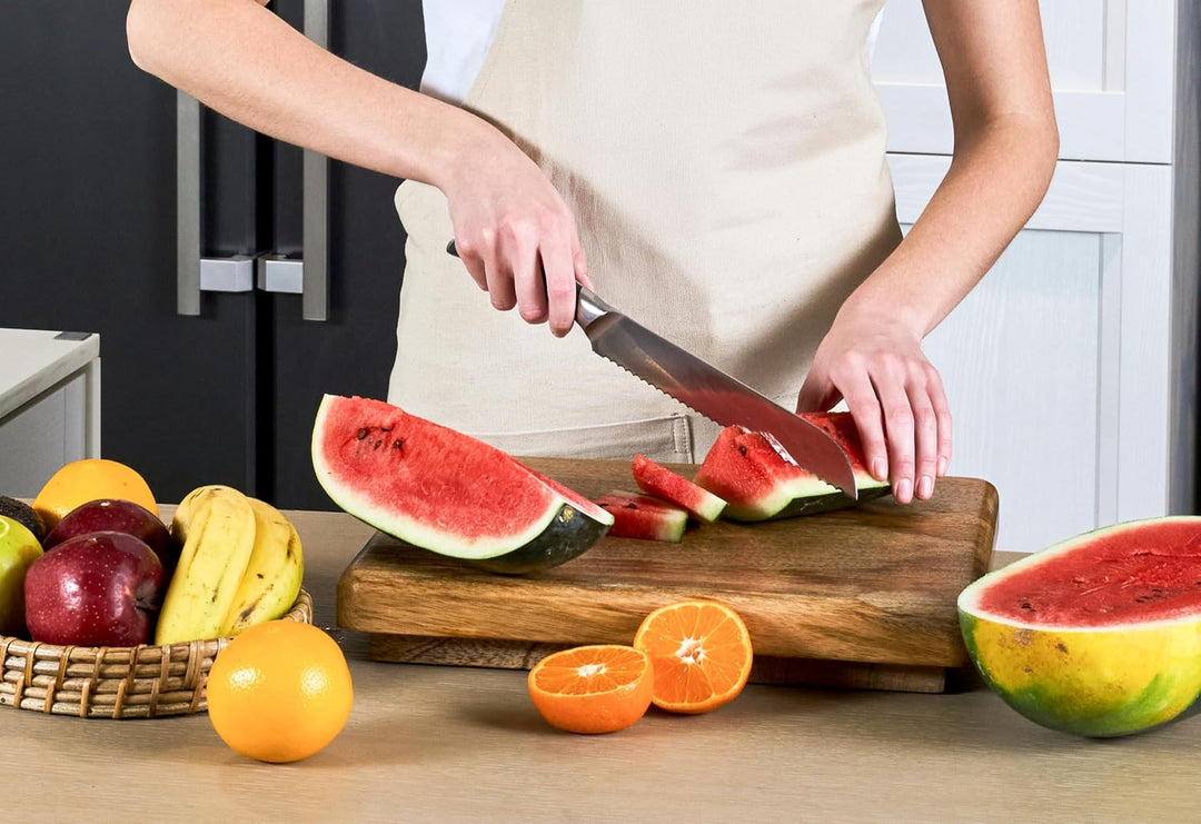 Zyliss Comfort Pro Brotmesser 21 cm, Profi Messer aus Deutscher Edelstahl, Wellenschliff, Eisgehärte