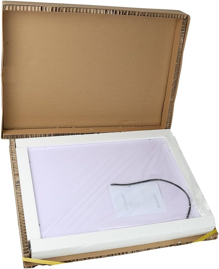 MUPAI Badspiegel LED Badezimmerspiegel Beleuchtet Bad Spiegel Wandspiegel (Weiss, B, 50x70cm) Weiss,