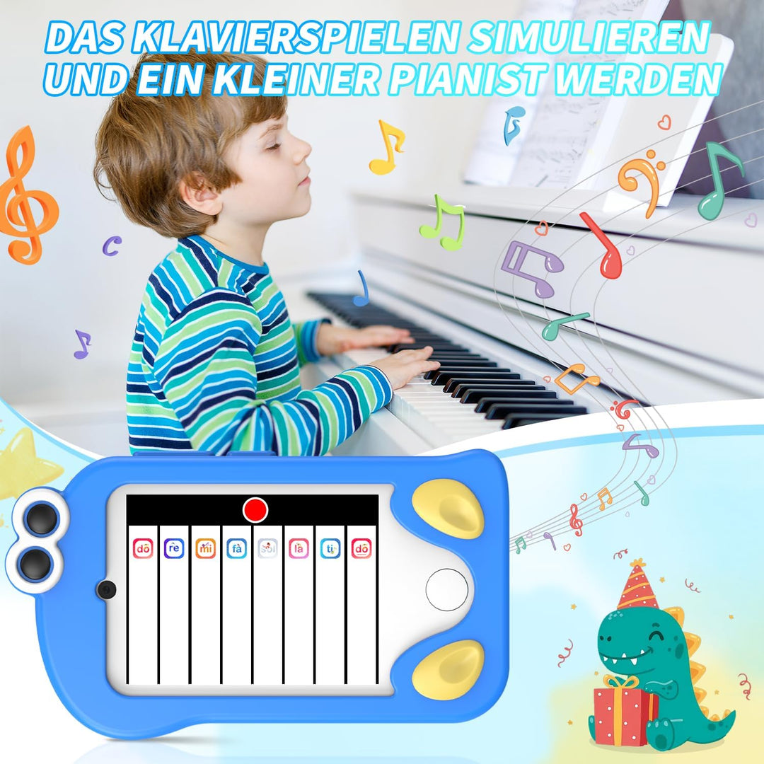 CHAKEYAKE Kinder Handy, Kinderkamera im Smartphone-Format mit 2.8” Touchscreen, Dual Kamera, Foto- V