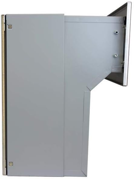 F-04 Edelstahl Mauerdurchwurf Briefkasten (Tiefe: 18-27 cm) - LETTERBOX24.de