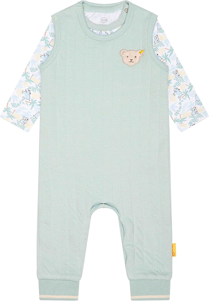Steiff Baby - Jungen Set Strampler Ohne Fuss + T-shirt Langarm Set Strampler + T-Shirt langarm 62 ET