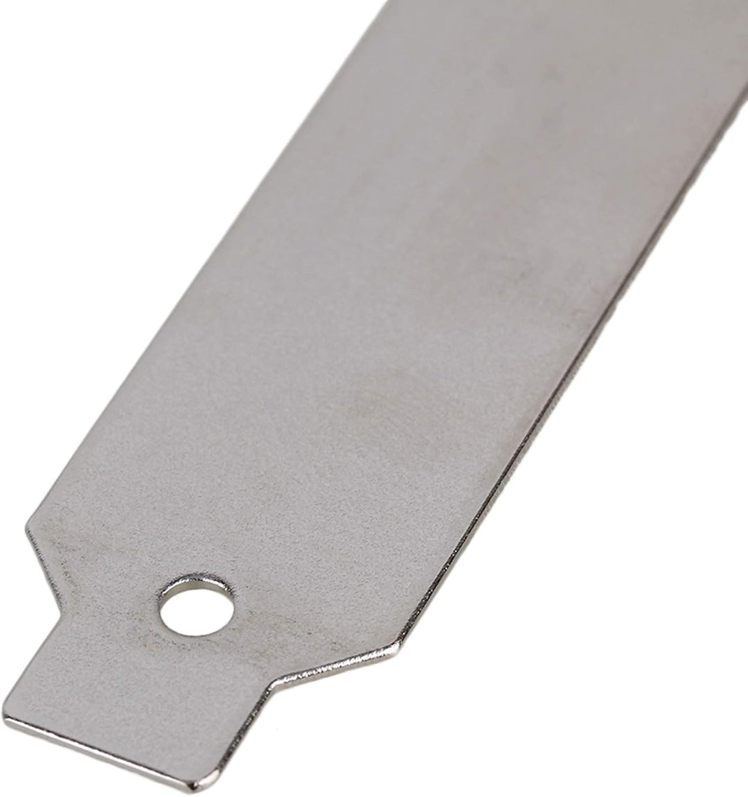 Silver Stainless Steel Case PCI Slot Covers Dust Filter with Screws Set of 10