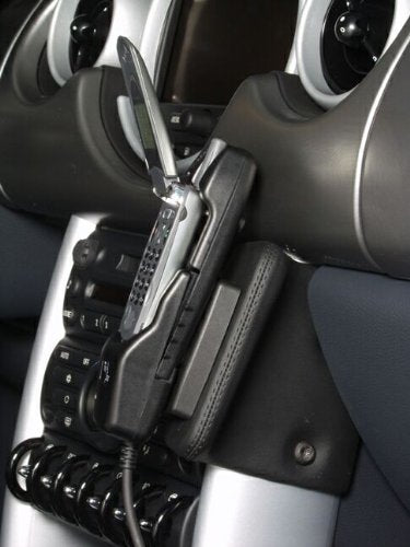 KUDA 092345 Halterung Kunstleder schwarz für Mini Cooper ab 09/2001 (mit Handschuhfach), 092345