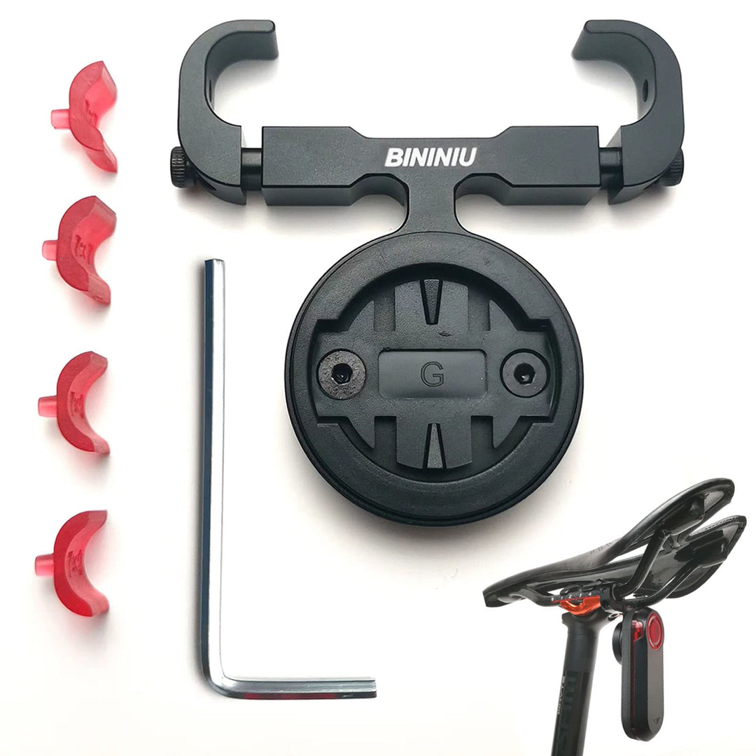 BININIU Fahrradsattelhalterung für Garmin Varia Radar[Aluminium], Sattelstützenhalterung für Garmin