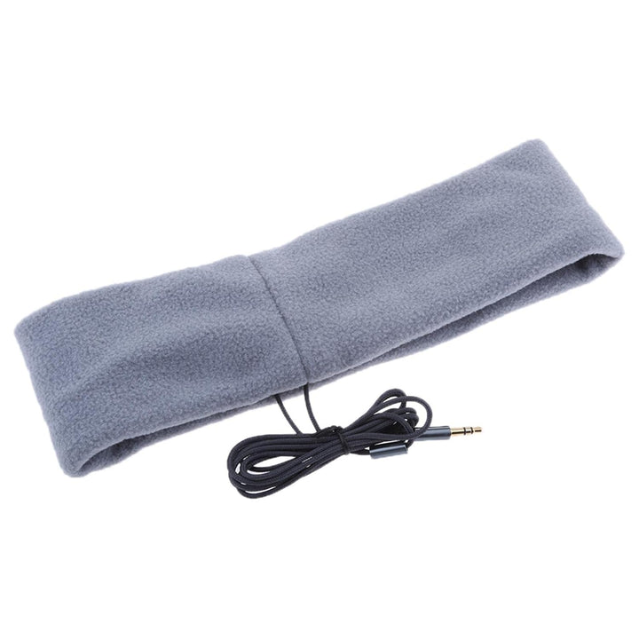 Sharplace Schlafkopfhörer Stirnband mit Kabel, Kopfhörer im Stirnband Sport, Soft Comfortable Wired