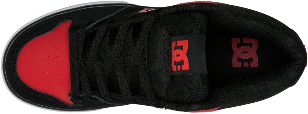 DC Shoes Herren Pure Mid Sneaker 47 EU Black Red, 47 EU Black Red