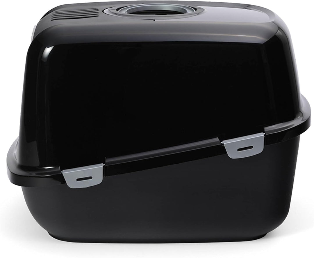 PeeWee EcoDome - Katzentoilette - Starter-Paket Schwarz, Schwarz