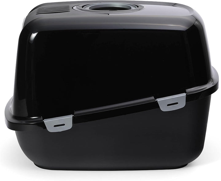 PeeWee EcoDome - Katzentoilette - Starter-Paket Schwarz, Schwarz