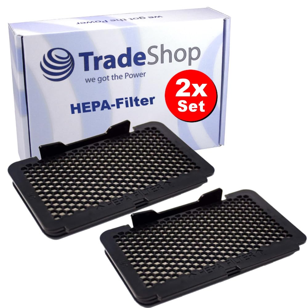 2x Trade-Shop HEPA-Filter/Staubsaugerfilter kompatibel mit Rowenta, kompatibel mit Moulinex Staubsau