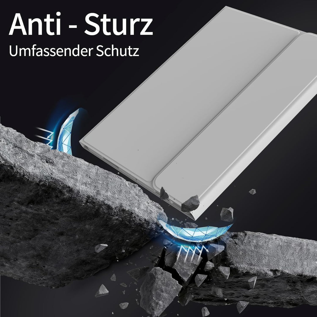 Hülle mit Tastatur für iPad Air 11 Zoll 2026/2025/2024, für iPad Air 10,9 2022/2020 5./4. Generation