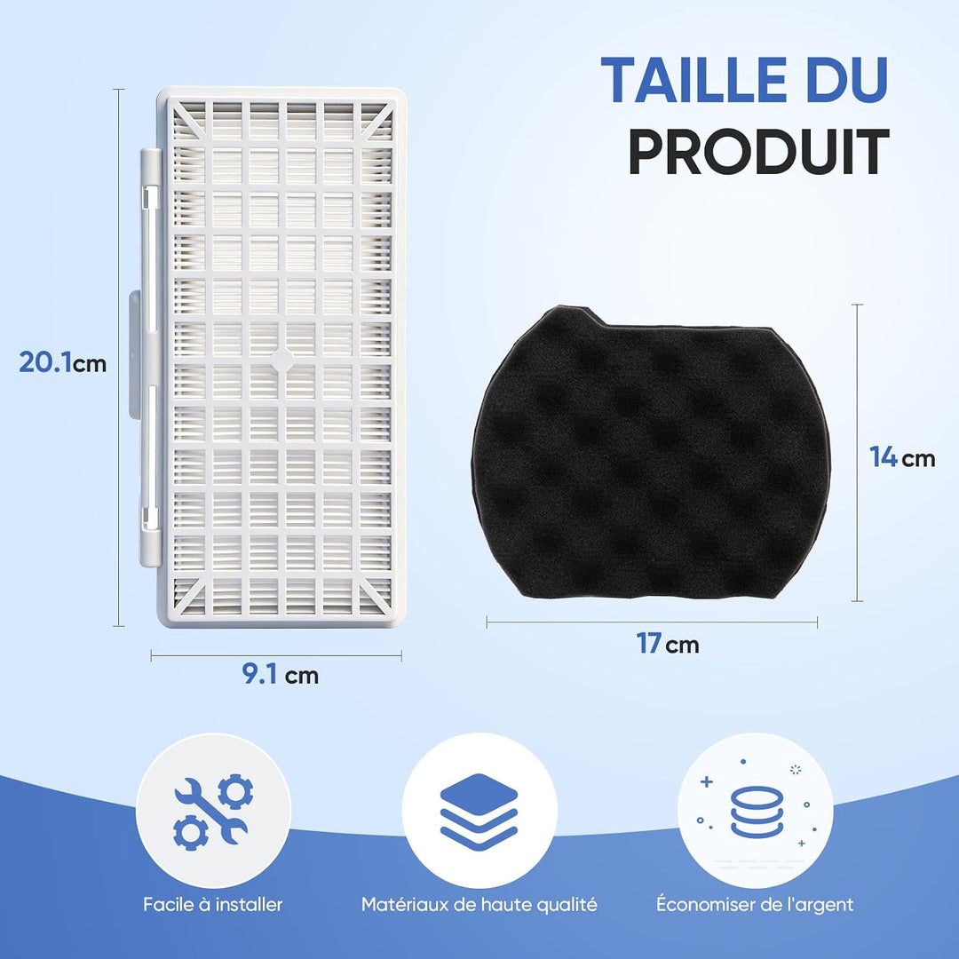 Filter Zubehör für Bosch Bodenstaubsauger Beutellos Serie 6 BGC41XALL / BGC41XSIL / BGC41LSIL / BGC4