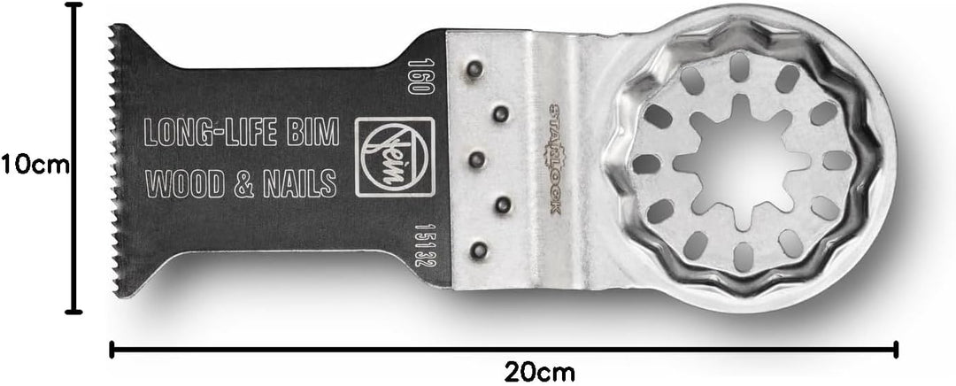 FEIN E-Cut Long-Life-Sägeblatt, Ve. 3 St., Breite 35 mm, Länge 50 mm, Aufnahme Starlock, Bi-Metall m