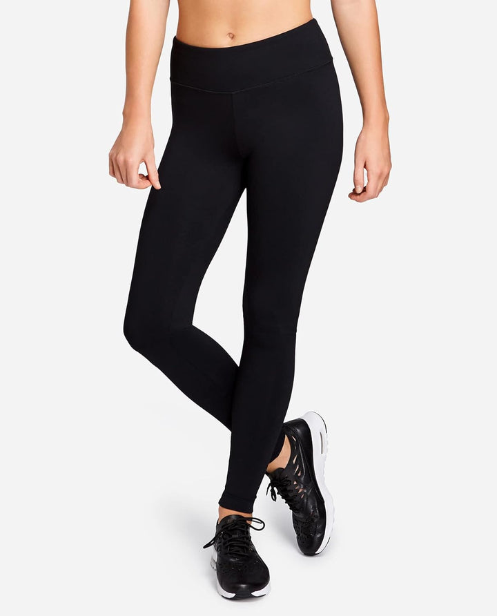 Danskin Damen Signature (Cintura Ancha) Yoga breiter Taille Leggings, Reichhaltiges Schwarz, M