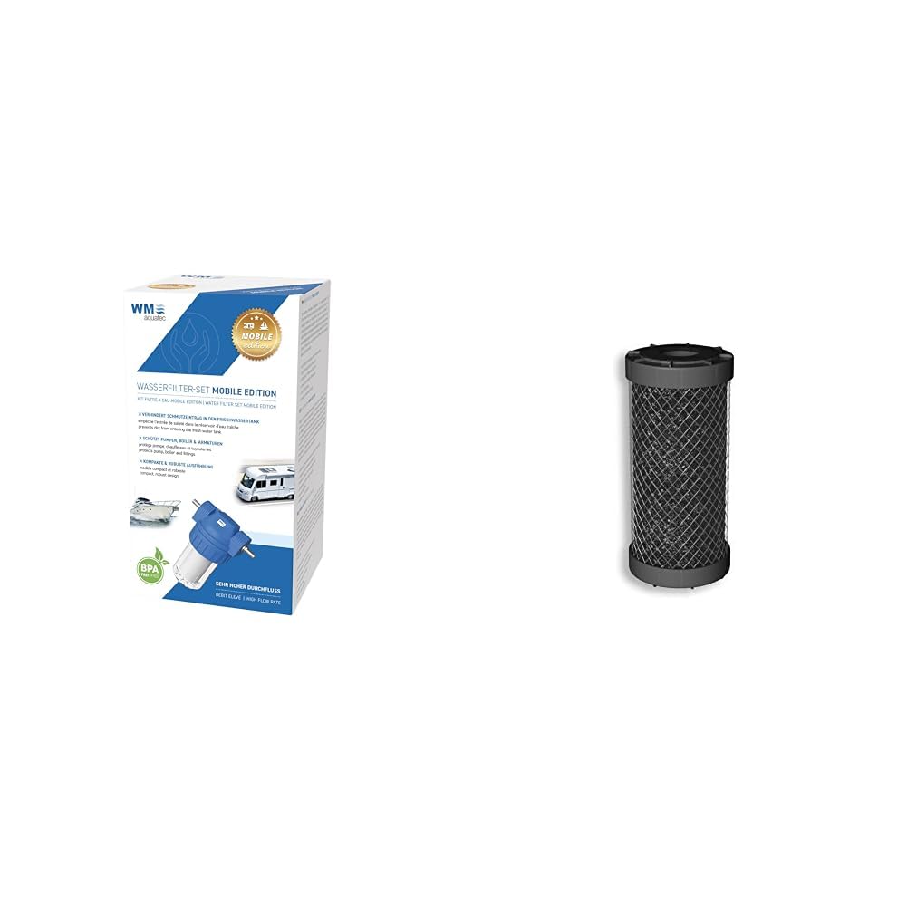 WM aquatec Wasserfilter-Set Mobile Edition inklusive Zubehör für Wohnmobil, Caravan und Boot & Aktiv