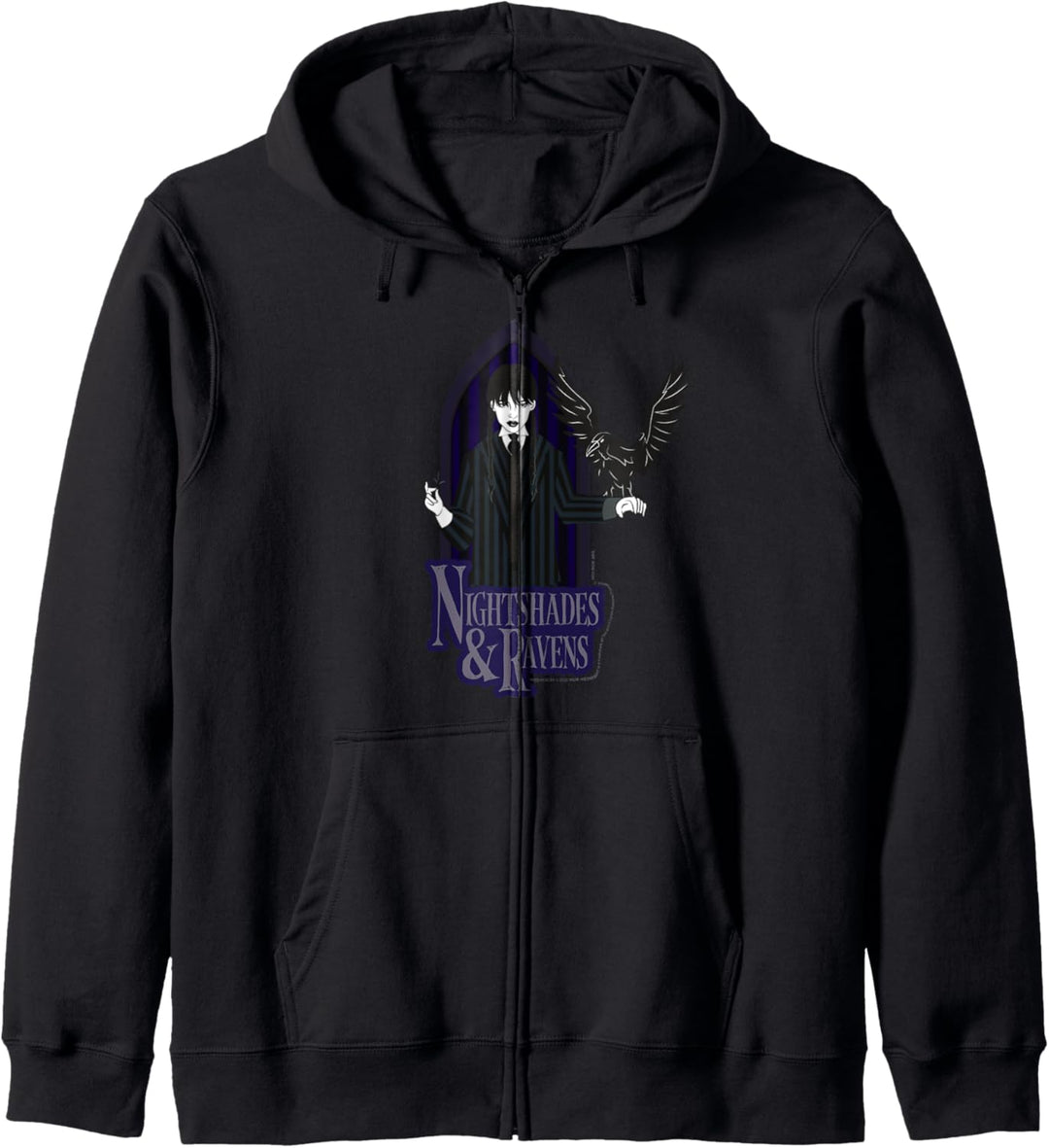Wednesday Nightshade & Ravens Poster Kapuzenjacke