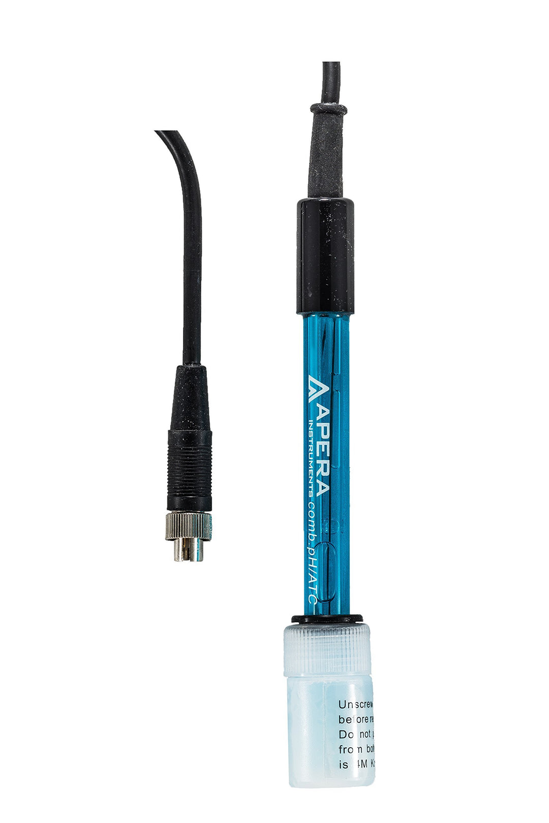 Apera Instruments 201T-S 3-in-1 kombinierte pH-Elektrode mit Temperatursensor, 8-Pin-Anschluss für 4
