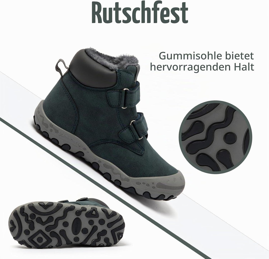 Mishansha Kinder Winterschuhe Warm Gefüttert Winterstiefel Jungen Mädchen Schneestiefel Outdoor Ruts