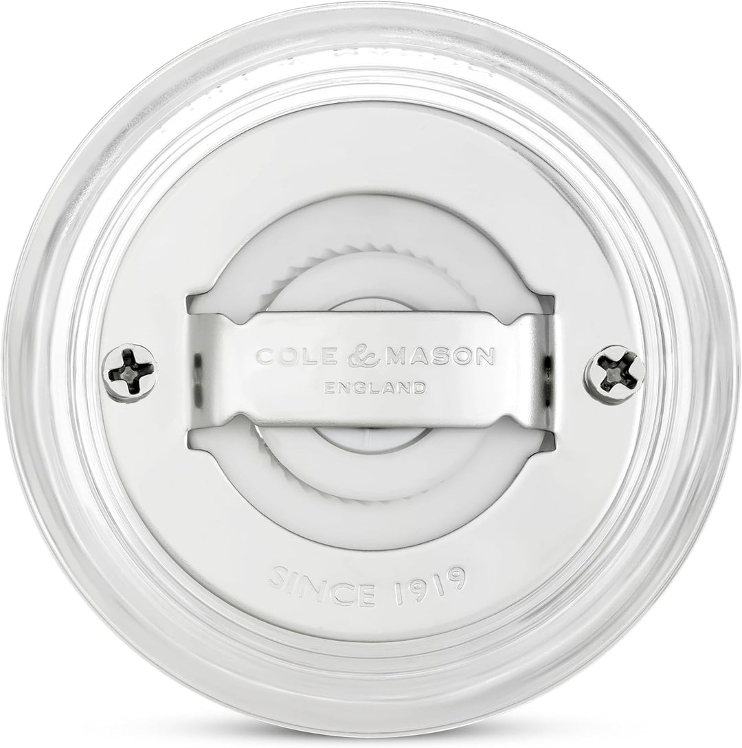 Cole & Mason London Salz- und Pfeffermühlen- & Streuer-Geschenkset, 130 mm / 5" Acrylmühle, scharfes