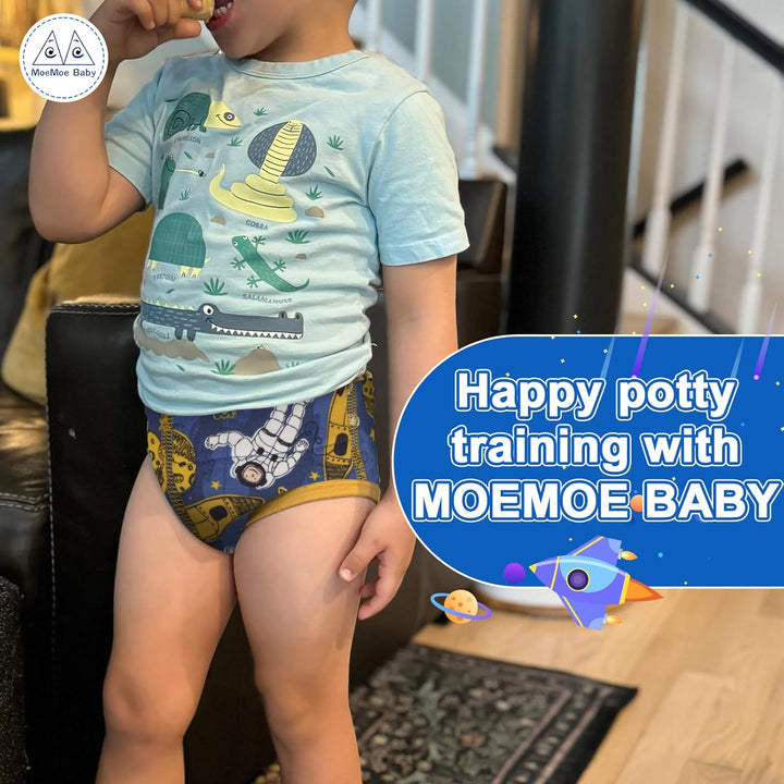 MOEMOE BABY 8 Stück Töpfchen Traininghose Kinder, Waschbar & Wiederverwendbar Töpfchentraining Unter
