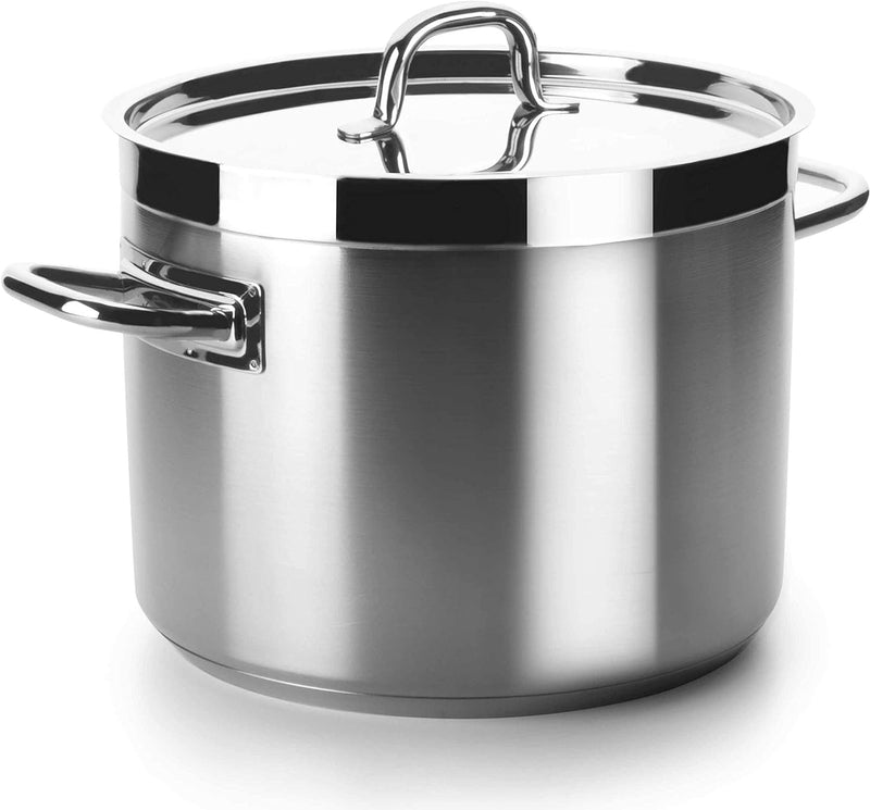 Lacor OLLA Baja Con TAPA D.40 cm Chef-Luxe, Aluminium, Silber