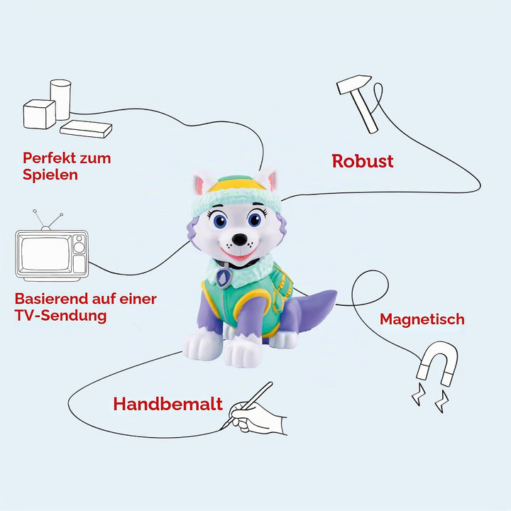 tonies Paw Patrol Everest Audio-Figur - Paw Patrol Spielzeug, Hörbücher für Kinder, Everest