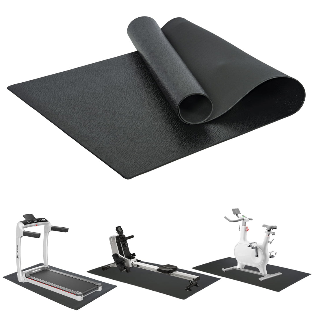 AKOZLIN Bodenschutzmatten, 6mm Hochdichte PVC-Bodenschutzmatten für Sportgeräte, Fitnessgeräte und L