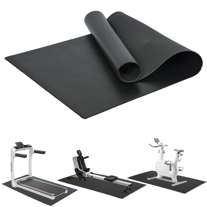 AKOZLIN Bodenschutzmatten, 6mm Hochdichte PVC-Bodenschutzmatten für Sportgeräte, Fitnessgeräte und L