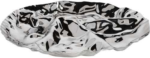 Alessi Pepa Hors-D'Oeuvre/Set Antipastiplatt 4 Abteilungen, Edelstahl 18/10 glänzend poliert, 3.5 x