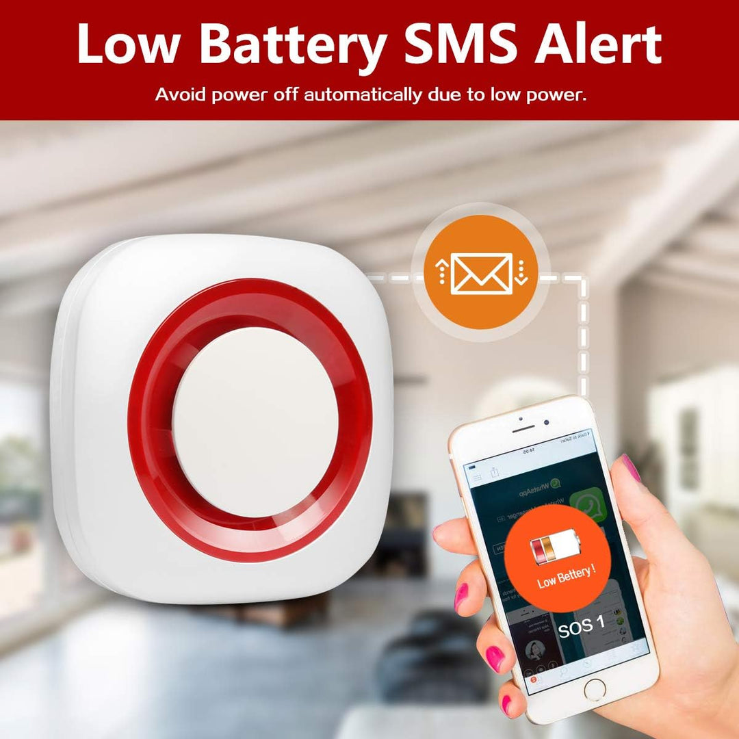 GSM 2G SMS-Benachrichtigung Hausnotruf Notruf Wireless Mobiler Alarm für Senioren Krankenpflege Älte