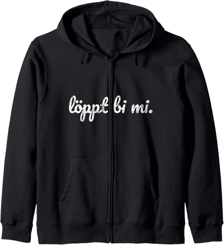 Norddeutschland plattdeutsch schnacken löppt bi mi Geschenk Kapuzenjacke