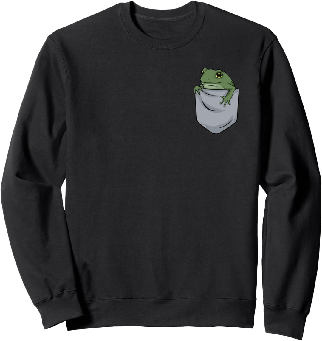 Frosch in Brusttasche Sweatshirt