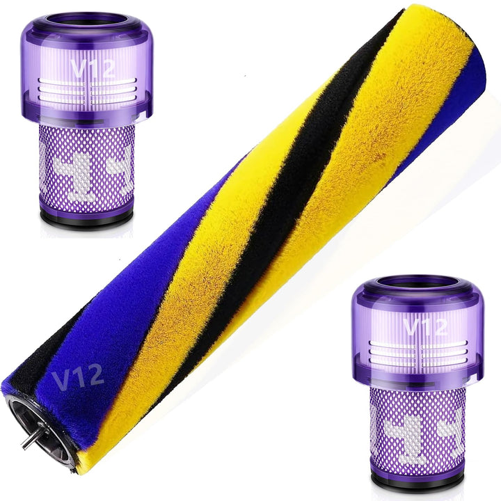 V12 Bürste für Dyson V12 Detect Slim Absolute Bürstenwalze Bürsten, Staubsauger Rolle Ersatzteile, B
