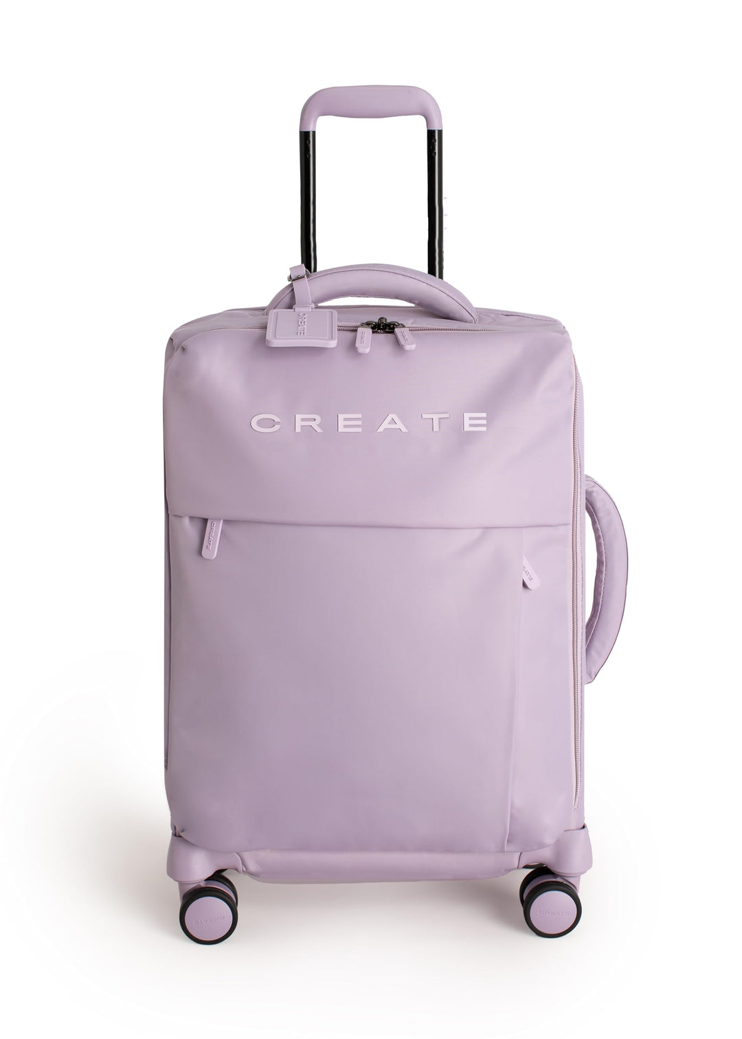 CREATE / Luggage Studio Soft/Polyester Soft Koffer Violett / 47x25.5x65cm / TSA Vorhängeschloss, 4 d