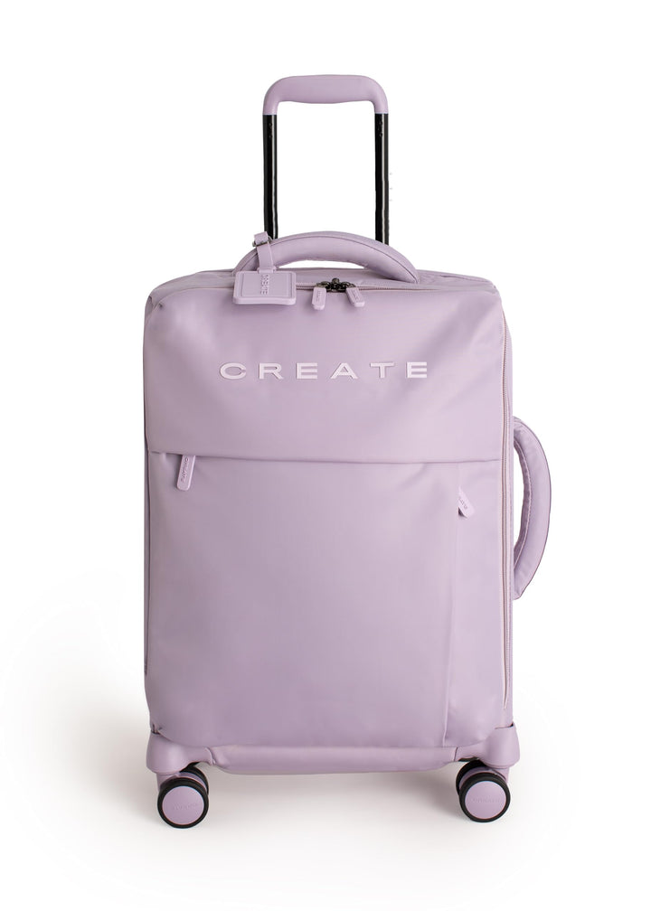 CREATE / Luggage Studio Soft/Polyester Soft Koffer Violett / 47x25.5x65cm / TSA Vorhängeschloss, 4 d