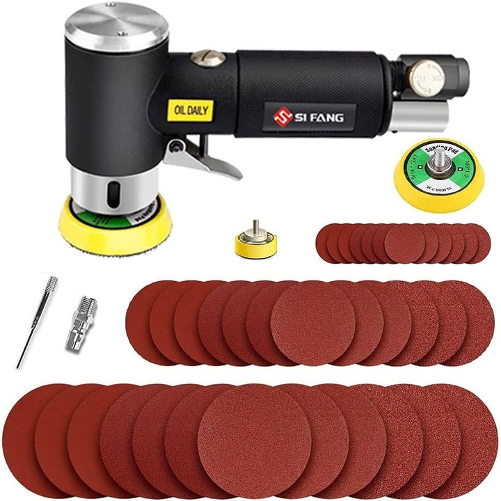 SIFANG Mini Poliermaschine Druckluft Exzenterschleifer 25/50/75mm Exzenter Schleifer druckluft werkz
