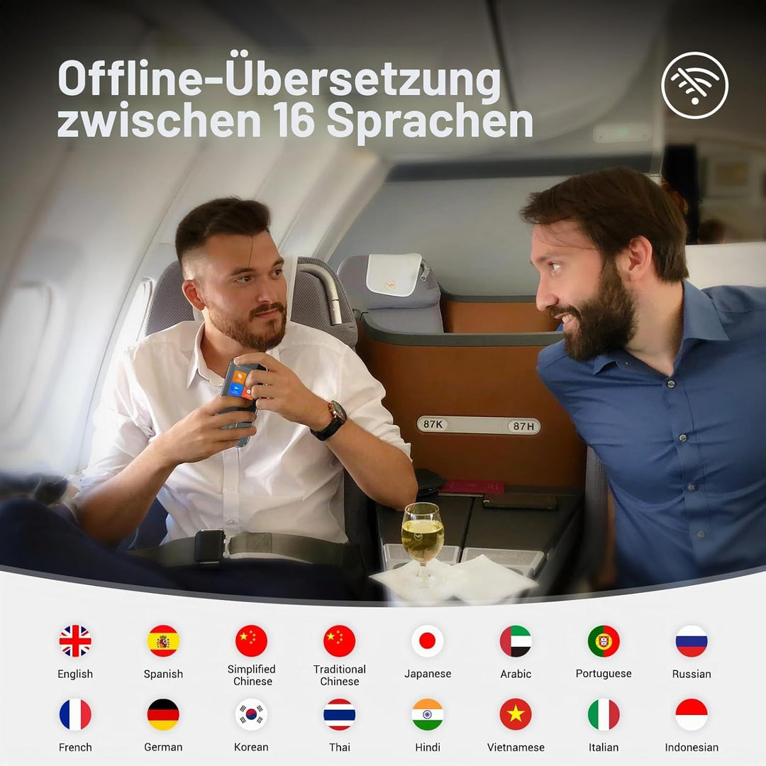 Offline Sprachübersetzer Gerät W09 PRO für 144 Sprachen und Akzente Fotoübersetzung Kein WLAN Intern