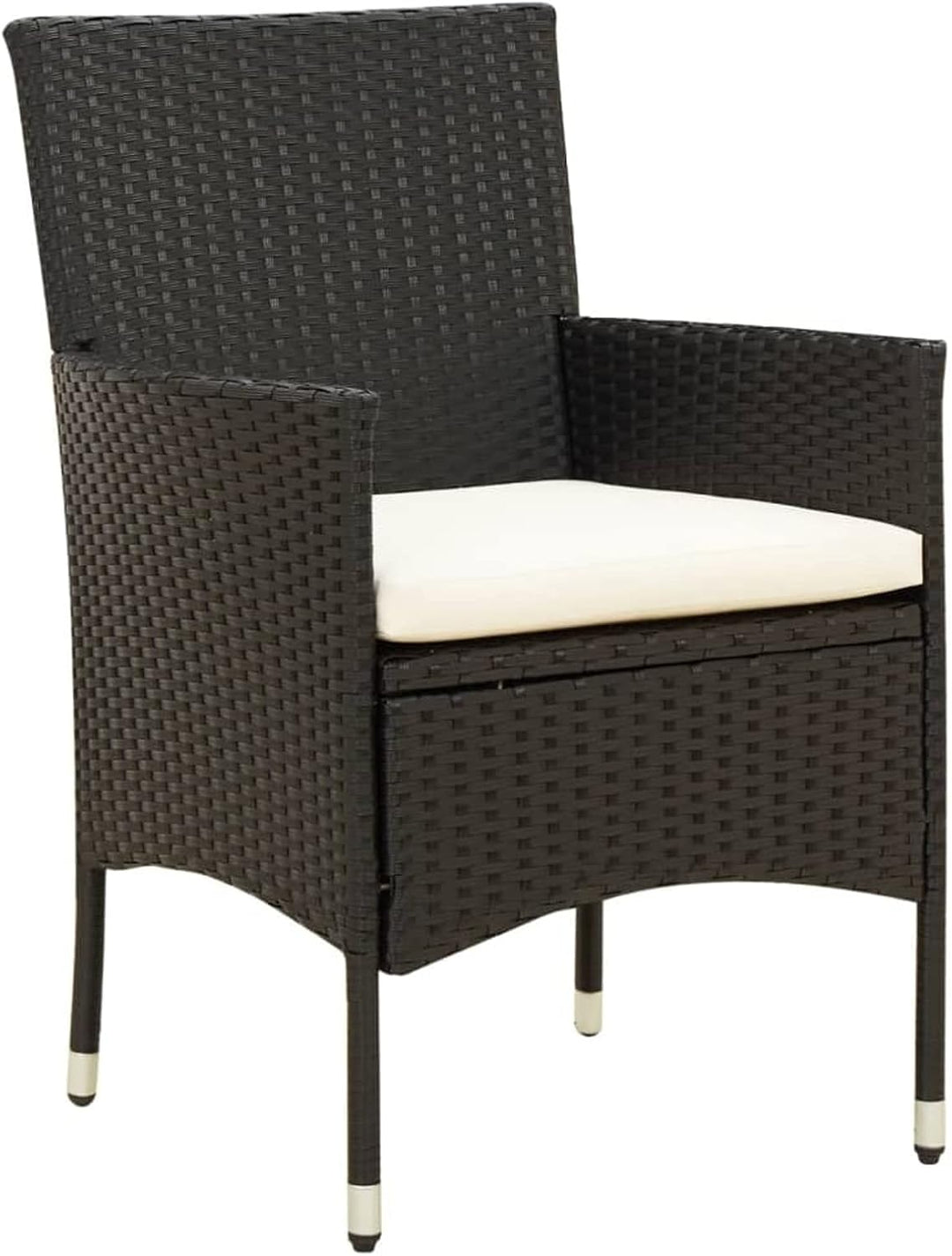 Tidyard 4 STK. Gartenstühle Rattan Gartensessel Rattanstühle Balkonstuhl Relaxsessel Garten Essstühl