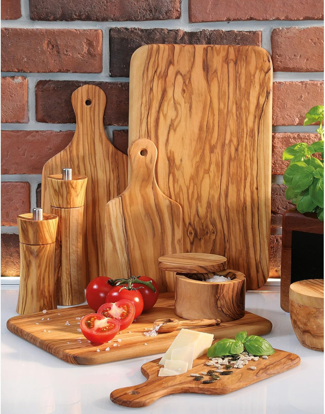 Zassenhaus Salzmühle Frankfurt 18 cm, Olivenholz mit stufenlos verstellbarem Hochleistungs-Keramikma