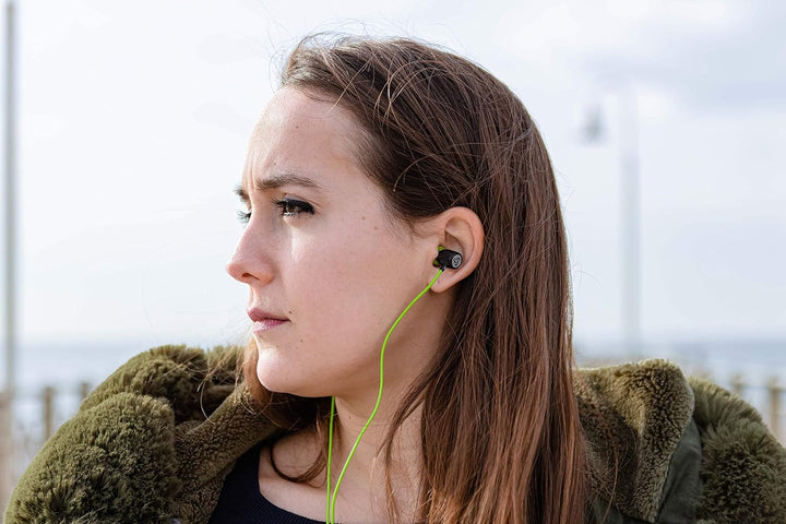 LUDOS Ultra Kopfhörer In Ear Ohrhörer mit Kabel und Mikrofon, Kristallklarer Klang, Ausgewogene Höhe